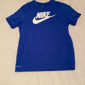 Boys blue Nike dri-fit shirt
